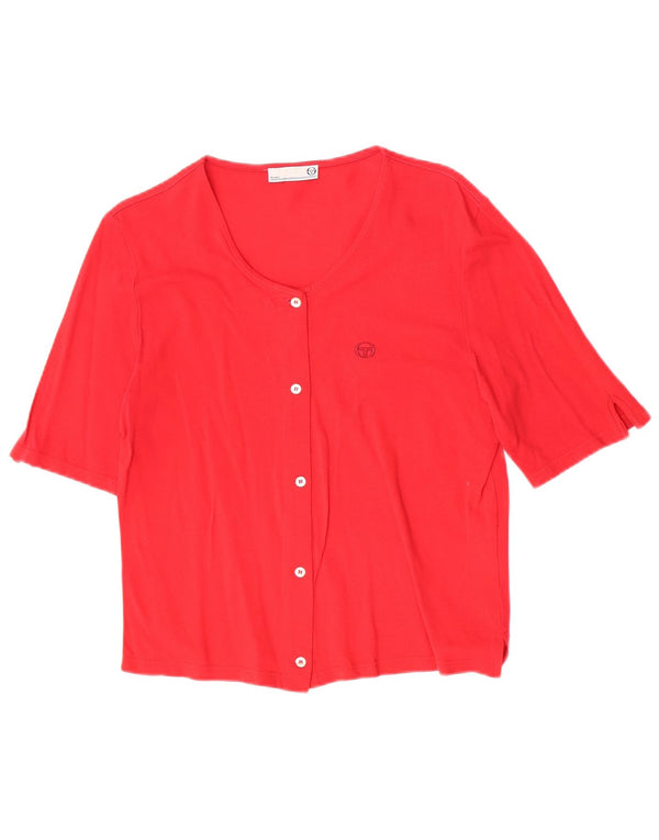 Camicetta a maniche corte da donna Sergio Tacchini IT 48 XL Rossa
