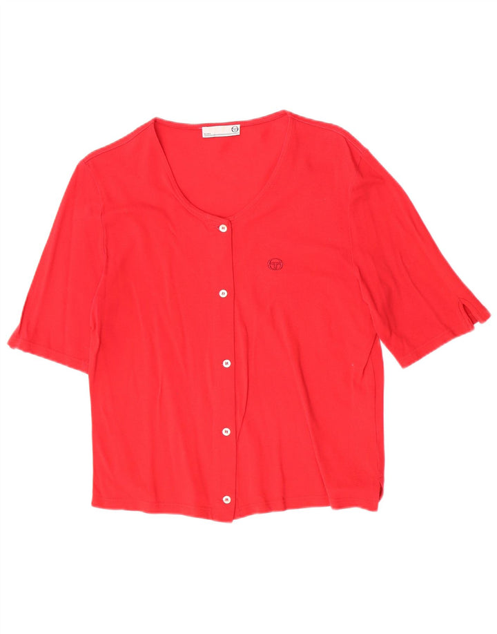 Camicetta a maniche corte da donna Sergio Tacchini IT 48 XL Rossa