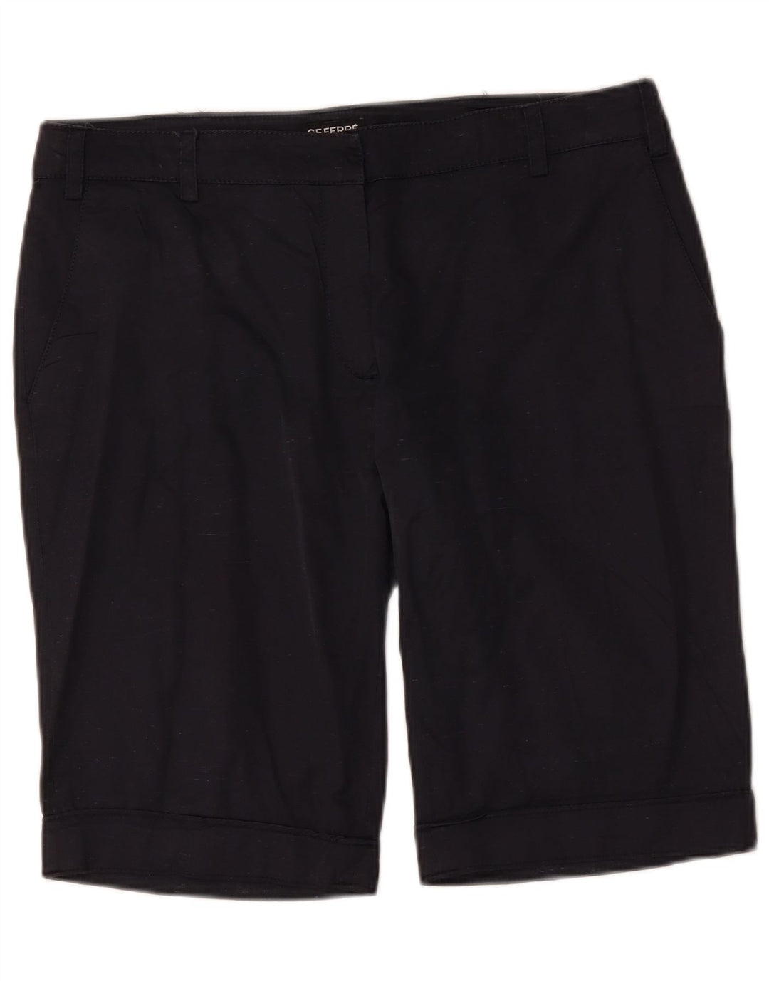 Pantaloncini chino da donna Gianfranco Ferre W34 Large blu navy in seta