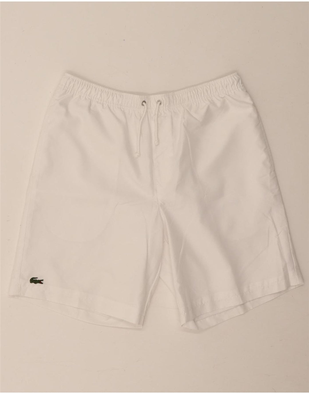 Pantaloncini sportivi da uomo Lacoste taglia 4 medio poliestere bianco