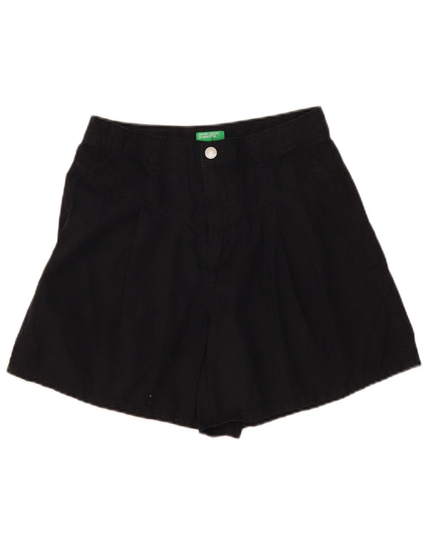 Pantaloncini di jeans da donna Benetton W28 medio neri