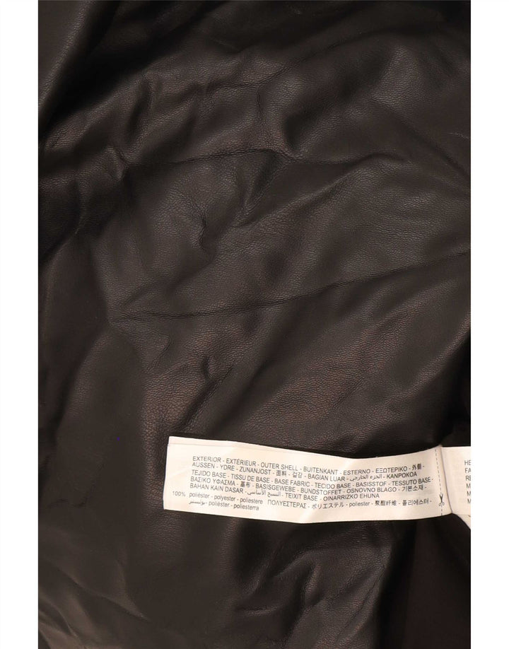 Cappotto imbottito oversize con cappuccio da uomo Zara in poliestere nero medio