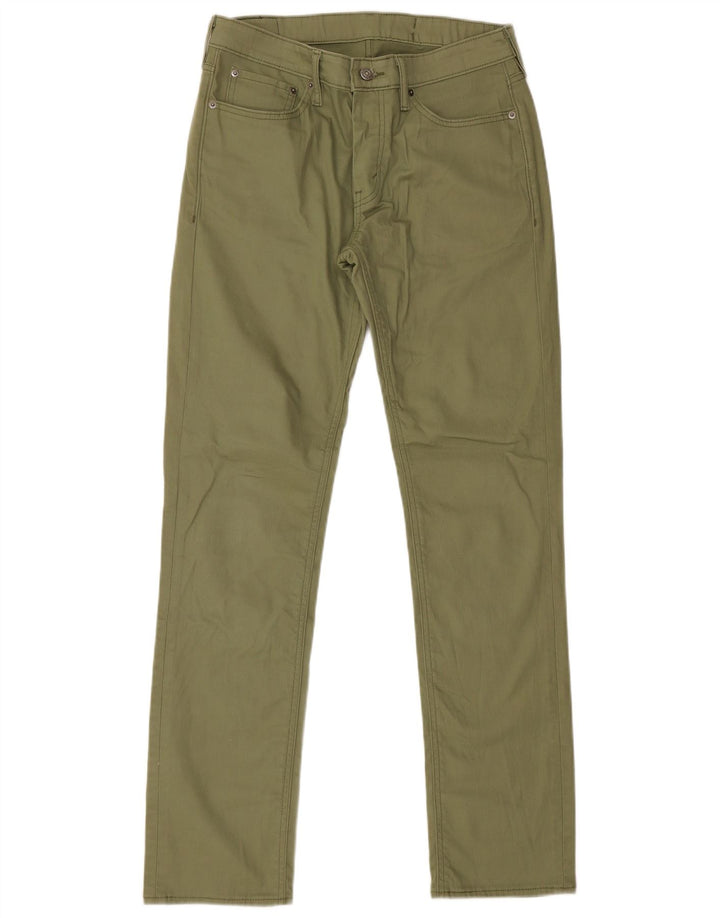 Levi's Uomo 511 Slim Jeans W33 L34 Cotone kaki