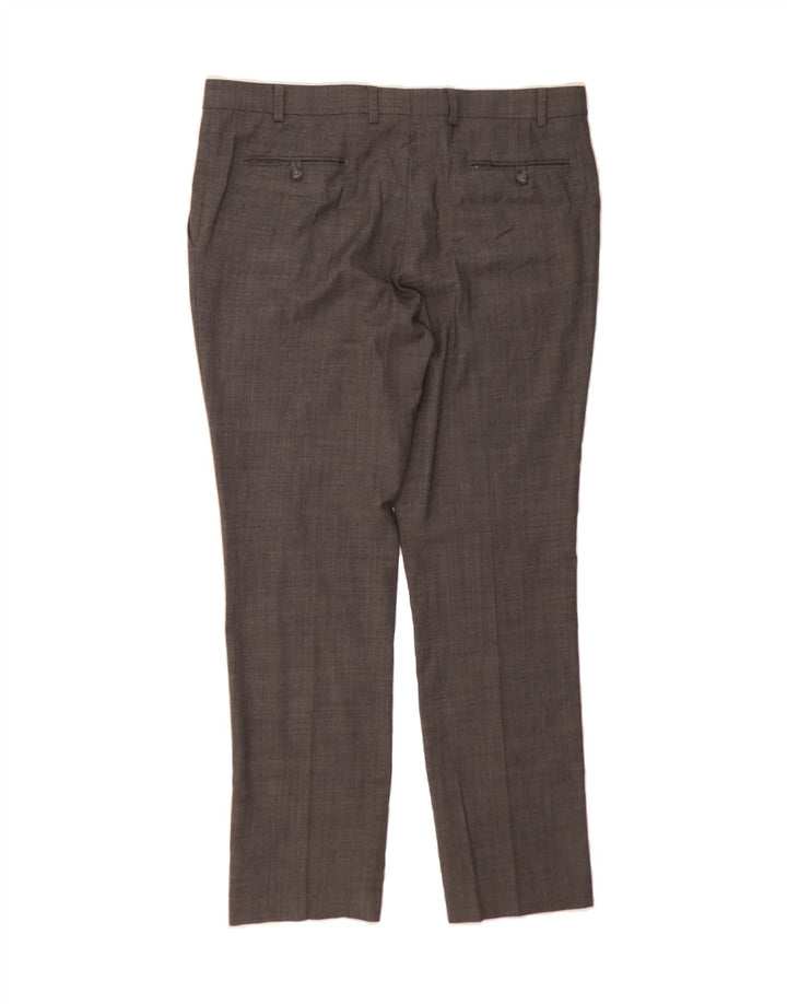 PENGUIN Mens Slim Suit Trousers W38 L32 Grey Wool Vintage Penguin and Second-Hand Penguin from Messina Hembry 