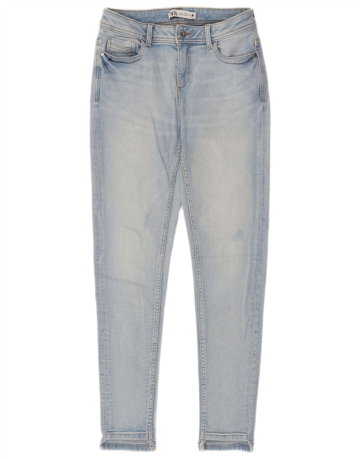 Jeans skinny da donna Zara EU 36 piccoli W26 L27 blu