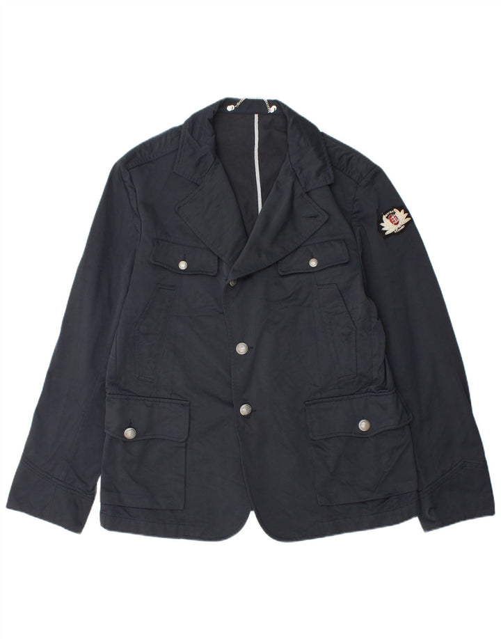 Giacca utility da uomo Historic Research Blazer UK 42 XL Blu navy in poliammide