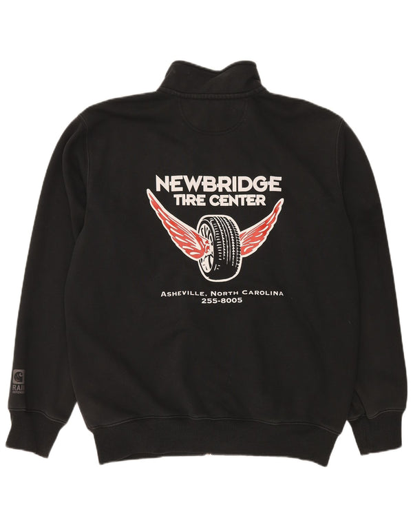 CARHARTT Giacca da tuta grafica originale da uomo in cotone nero medio