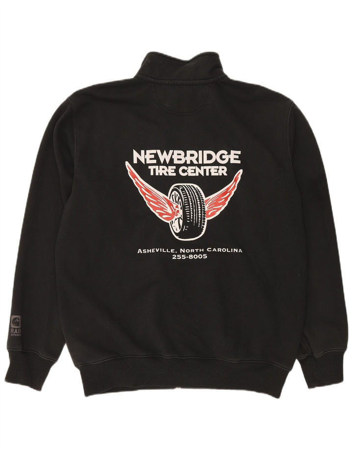 CARHARTT Giacca da tuta grafica originale da uomo in cotone nero medio