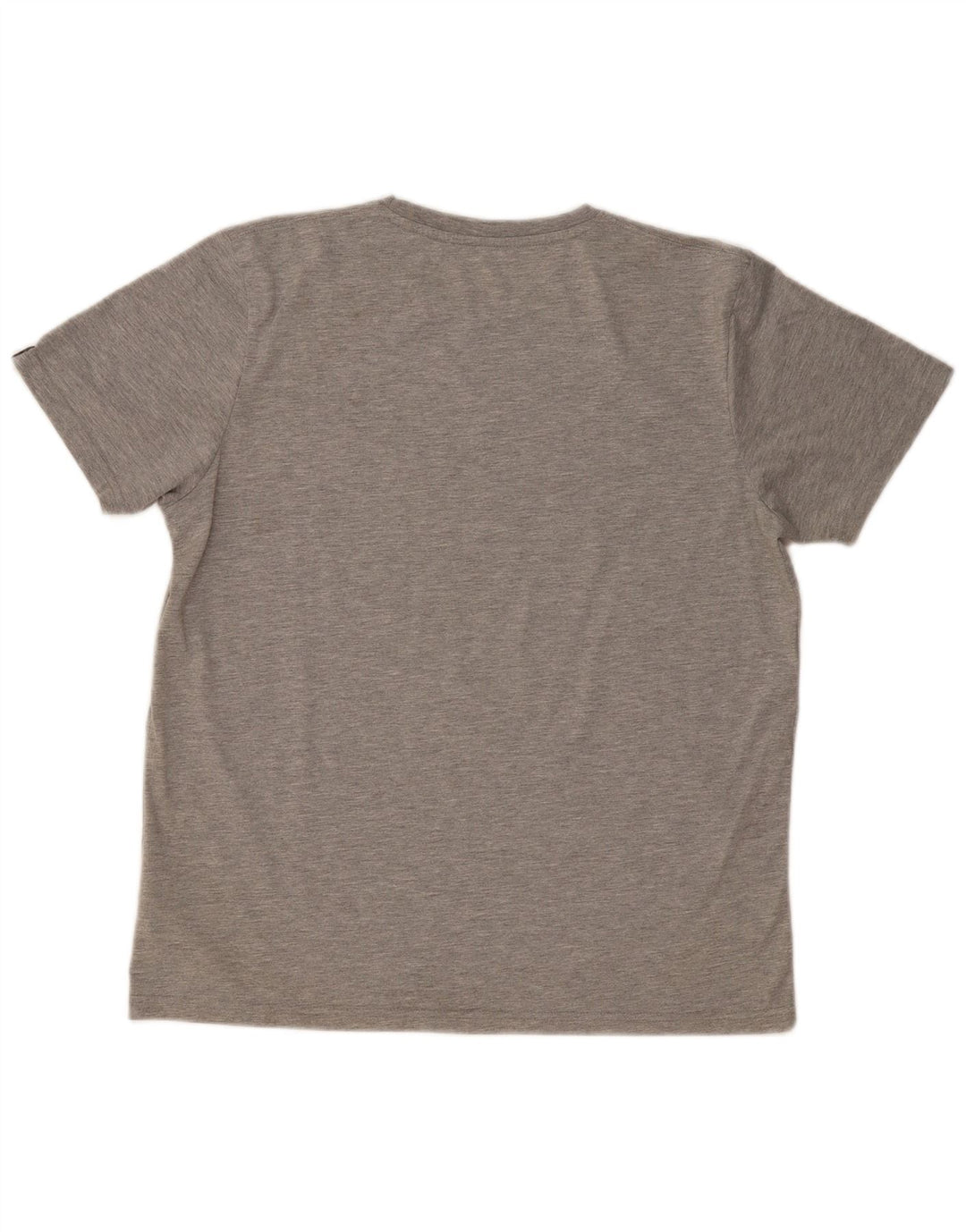 ALPHA INDUSTRIES Mens Graphic T-Shirt Top Large Grey Cotton