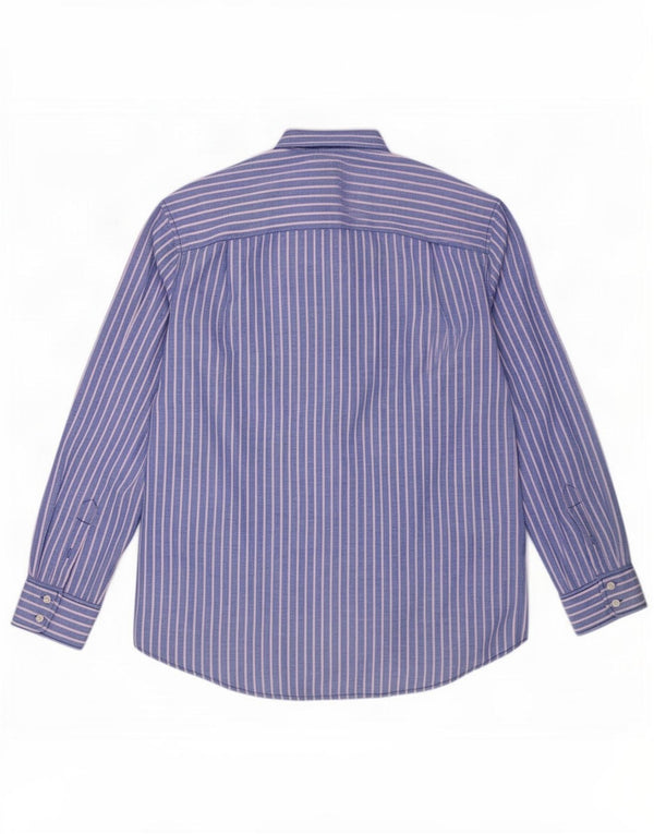 Camicia da uomo Boden Lino gessato blu medio