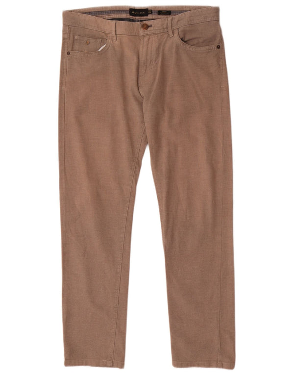 Pantaloni casual slim fit da uomo Massimo Dutti EU 40 Medium W31 L29 Marrone
