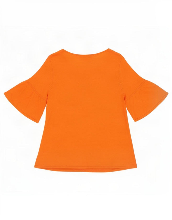 Top camicetta da donna Marks & Spencer UK 14 Acrilico arancione medio