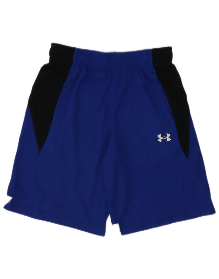 Pantaloncini sportivi da uomo Under Armour piccoli in poliestere color block blu