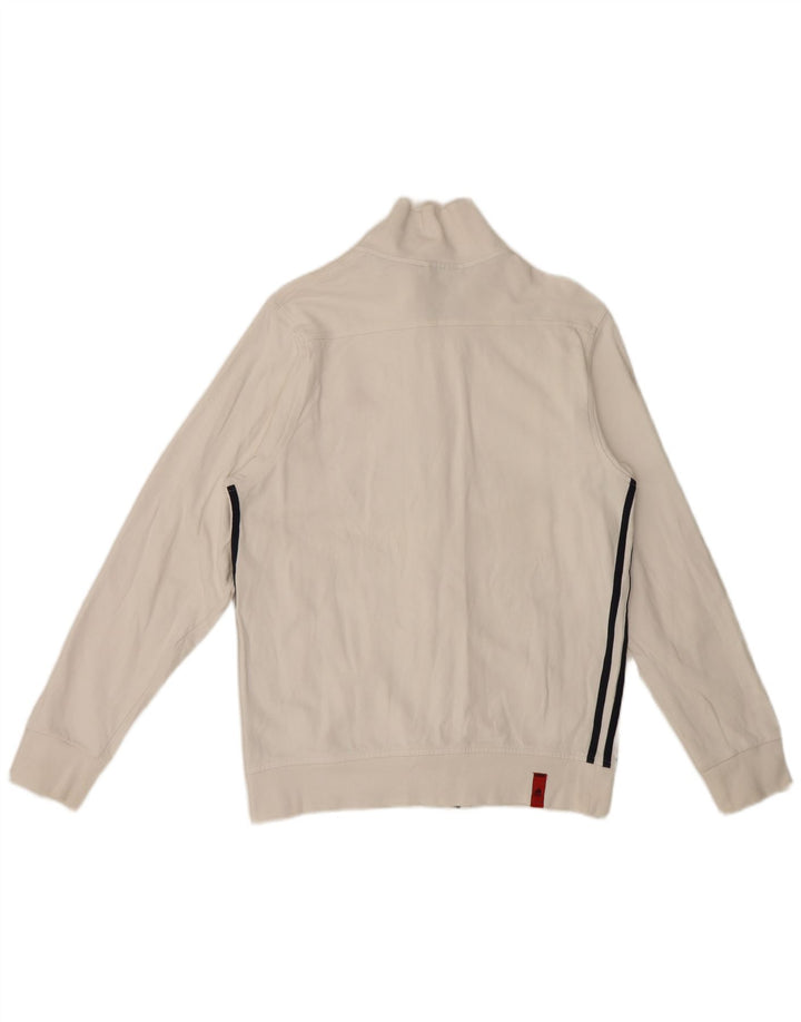 Giacca da tuta da uomo Adidas UK 38/40 cotone bianco medio
