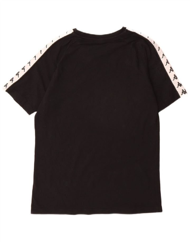 T-shirt grafica da uomo Kappa Top Large nera a blocchi di colore