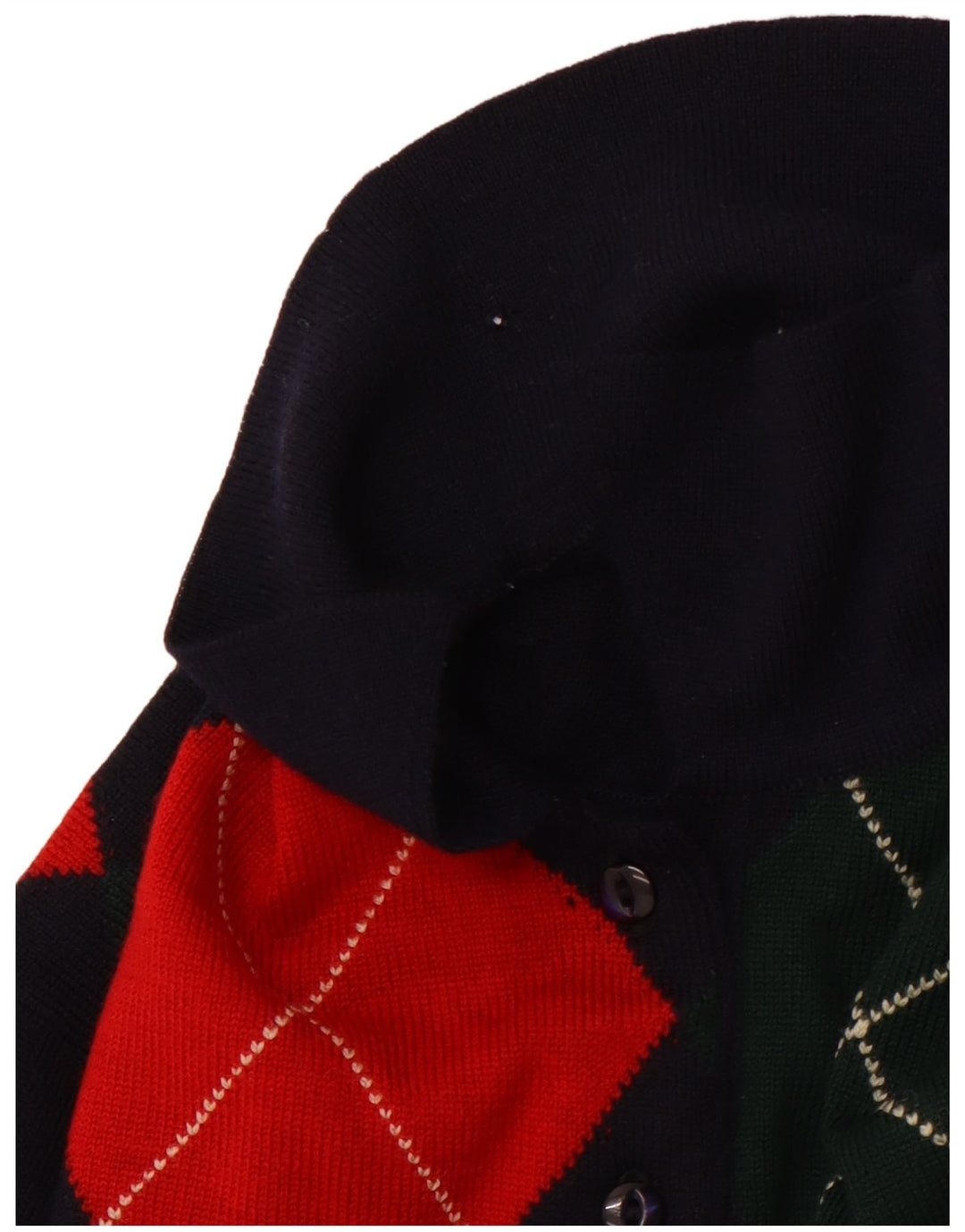 PRINGLE Maglione da uomo con collo alto e maglione medio blu navy a rombi/diamante