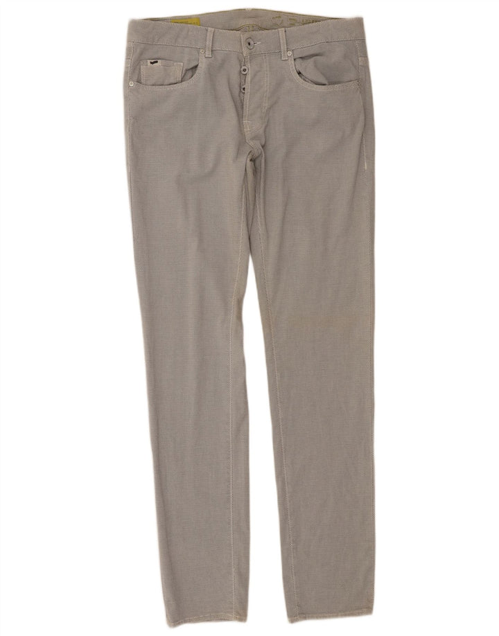Pantaloni Casual Slim Uomo Gas W34 L34 Lyocell Grigio