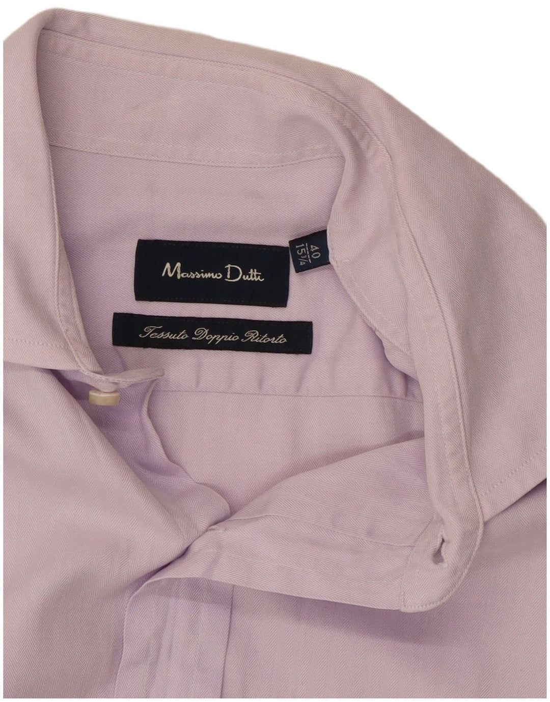 Camicia da uomo Massimo Dutti taglia 15 3/4 40 medio viola a spina di pesce