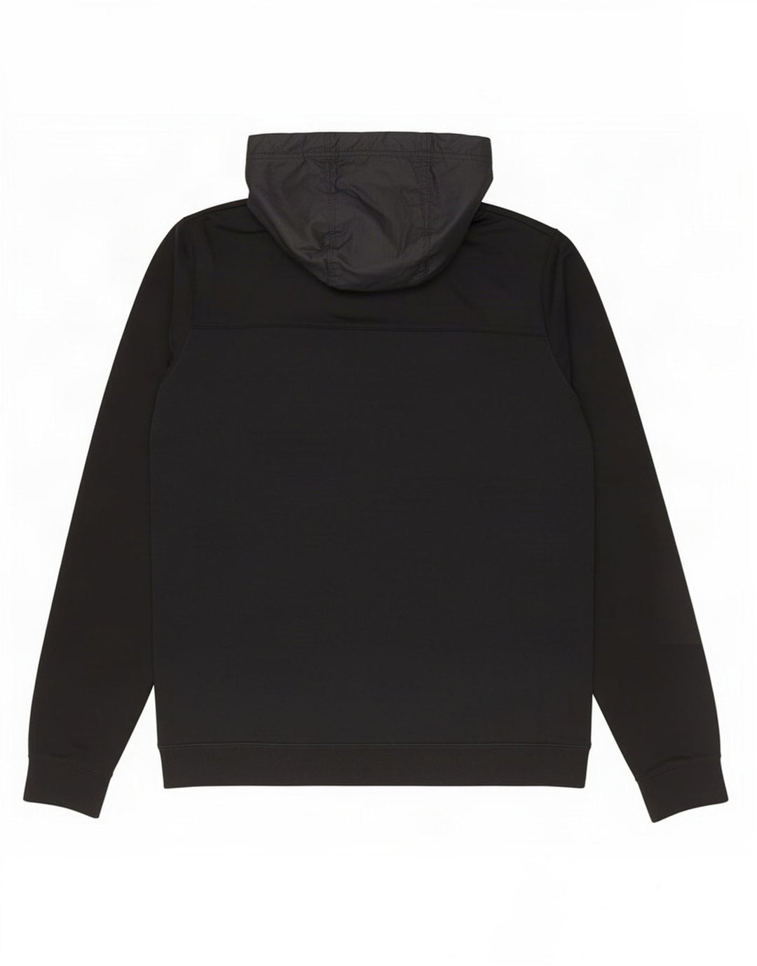 Felpa con cappuccio e collo con zip Nike da uomo in cotone nero medio