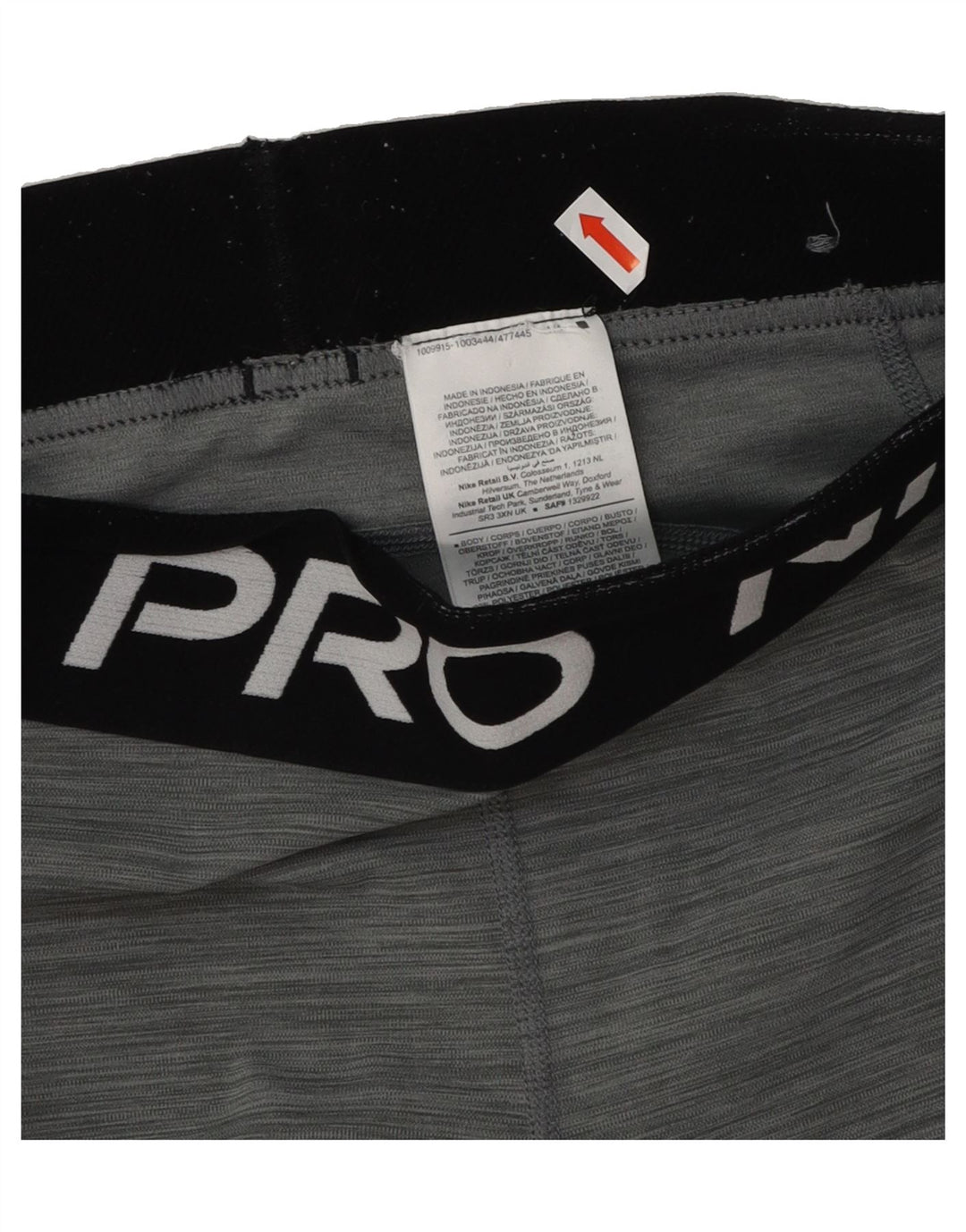 NIKE Womens Dri Fit Graphic Leggings UK 10 Small Grey Polyester Vintage Nike and Second-Hand Nike from Messina Hembry 
