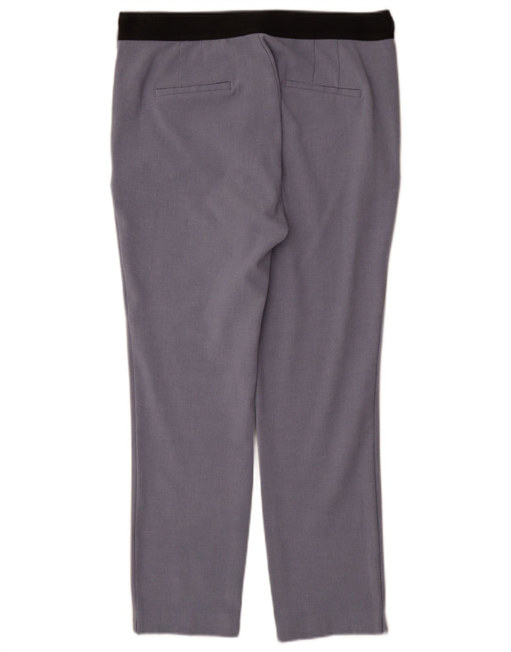 Pantaloni chino dritti da donna Zara XL W32 L27 poliestere blu