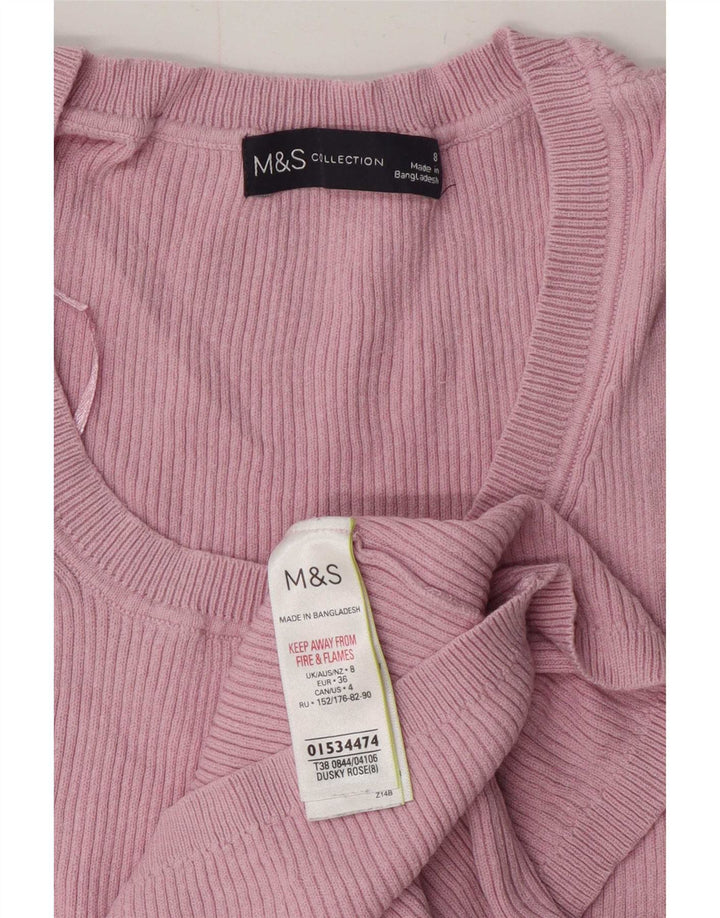 Canotta da donna Marks & Spencer UK 8 piccola in viscosa rosa