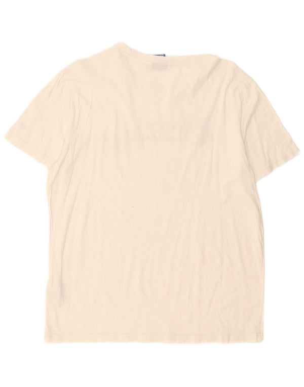 T-shirt grafica da uomo Champion Top grande in cotone bianco