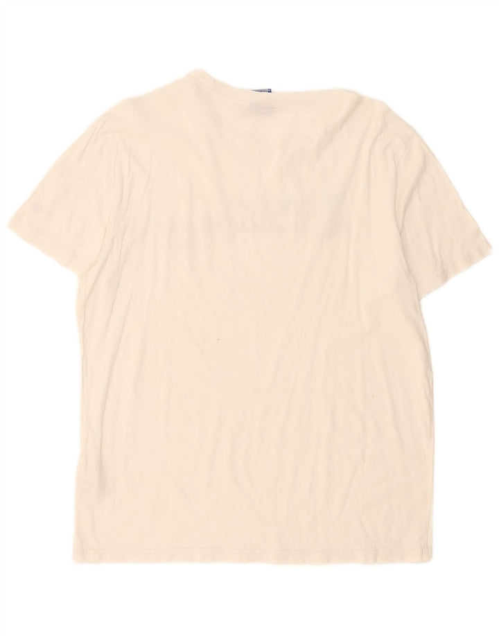T-shirt grafica da uomo Champion Top grande in cotone bianco