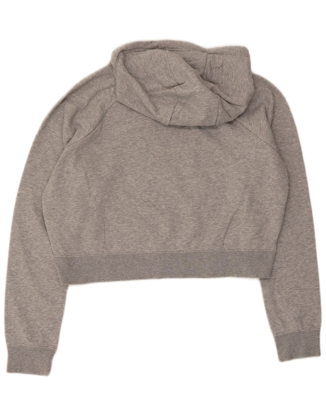 Felpa corta da donna con grafica Nike, maglione UK 16, grande cotone grigio