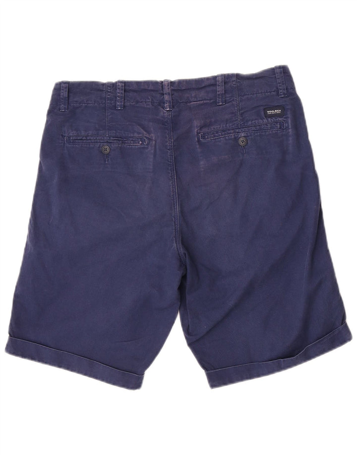 Pantaloncini chino da uomo Woolrich W30 cotone blu navy medio