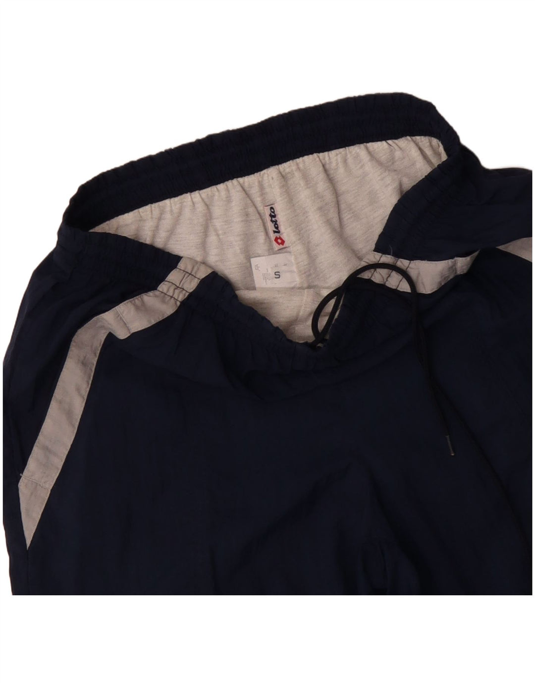 Pantaloni da tuta da uomo LOTTO piccoli in poliestere color block blu navy