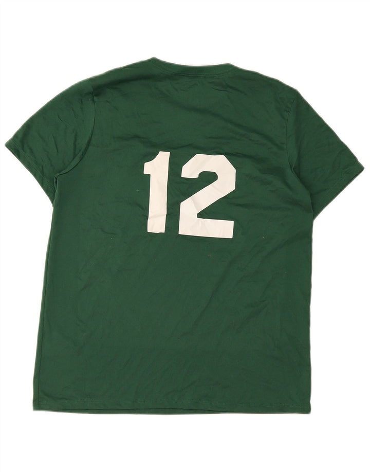 T-shirt grafica Nike Dri Fit da uomo in poliestere verde medio