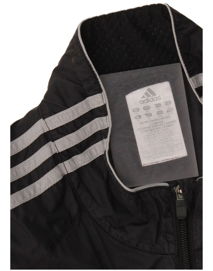 Giacca da ginnastica da uomo Adidas XL nera in poliammide