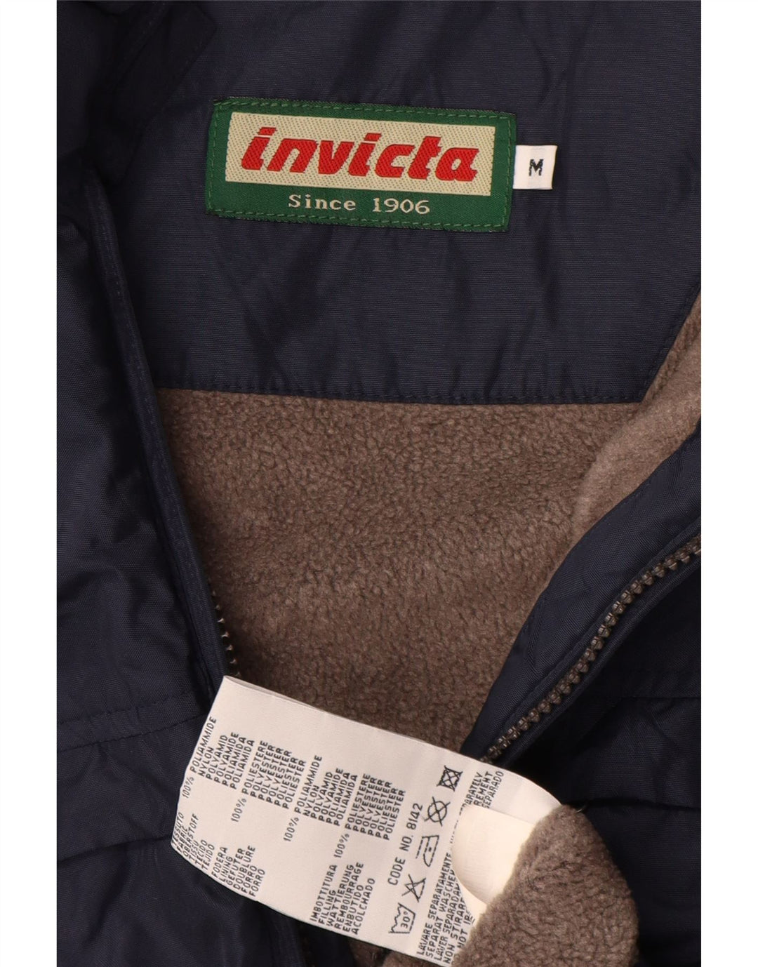 Giacca a vento da uomo Invicta UK 38 Medium Blu Navy Poliammide