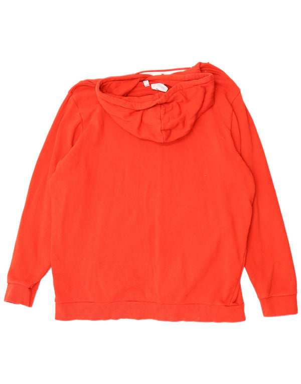 Felpa con cappuccio grafica da uomo Adidas 2XL cotone rosso