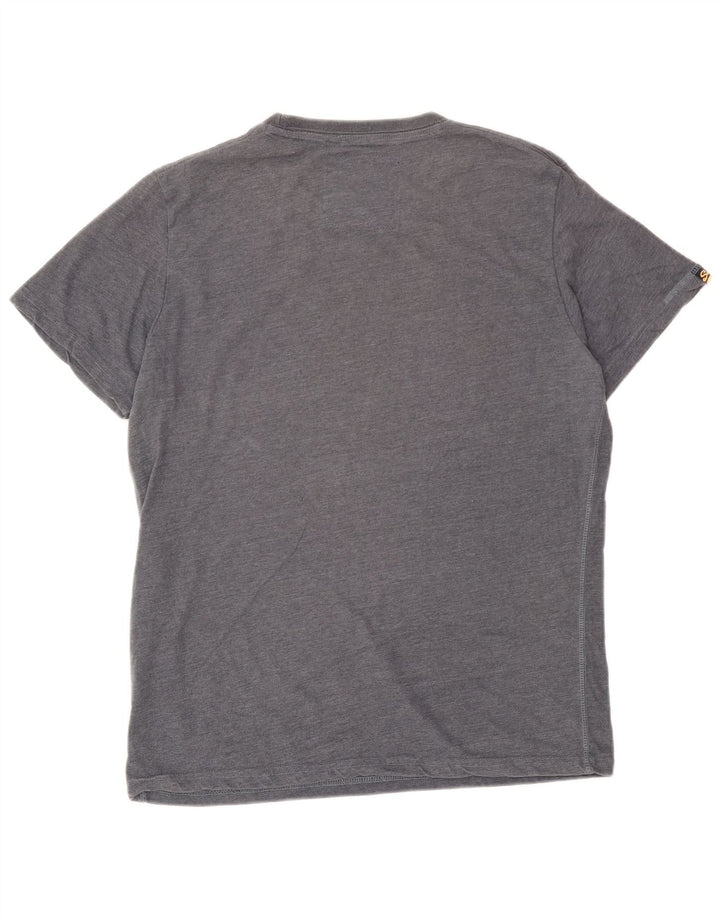 T-shirt grafica da uomo Superdry Top in cotone grigio medio