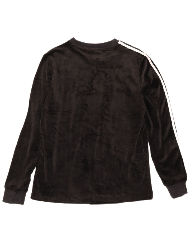 Adidas Maglia a manica lunga da donna UK 12 Medium Nero Poliestere