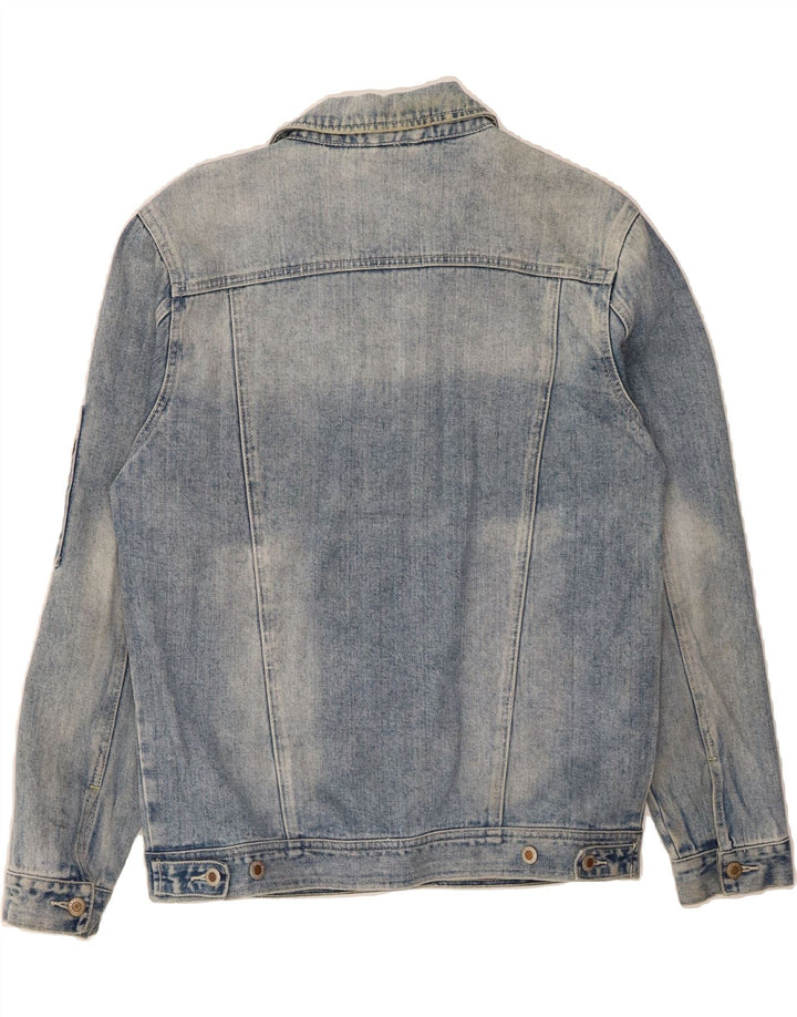 VINTAGE Mens Denim Jacket UK 40 Large Blue Cotton Vintage Vintage and Second-Hand Vintage from Messina Hembry 