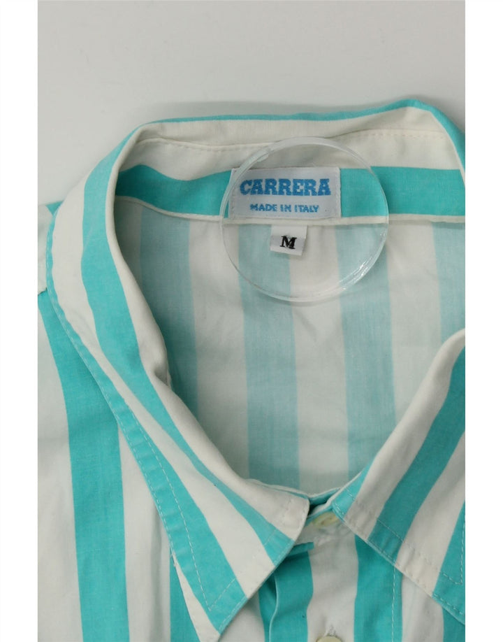 Camicia a maniche corte da uomo Carrera a righe blu medio