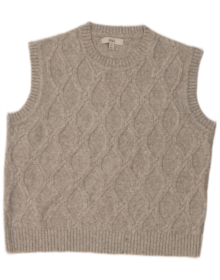 Canotta da donna Marks & Spencer UK 14 Poliestere grigio medio