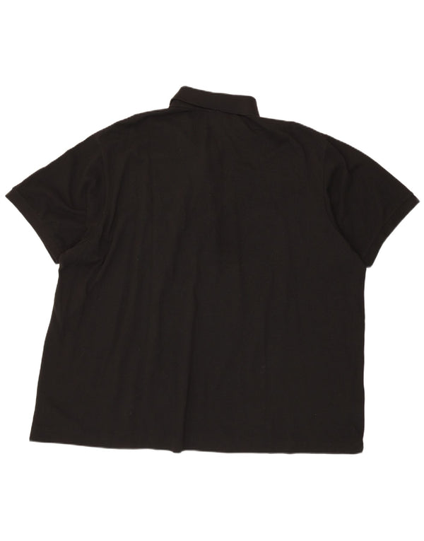 Polo LACOSTE da uomo vestibilità classica taglia 10 5XL cotone nero