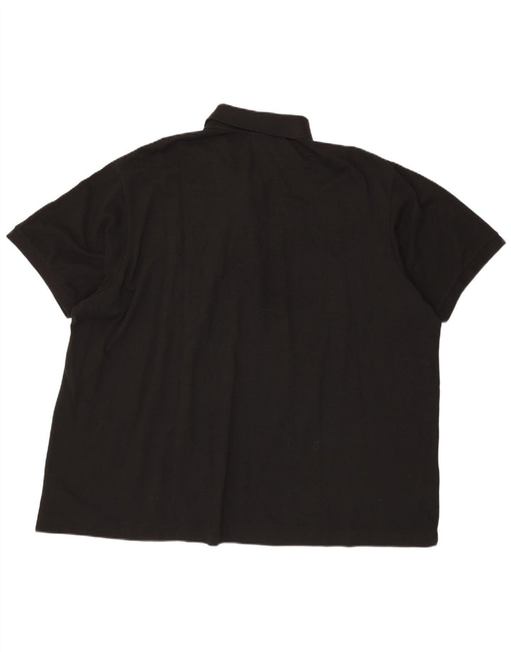 Polo LACOSTE da uomo vestibilità classica taglia 10 5XL cotone nero