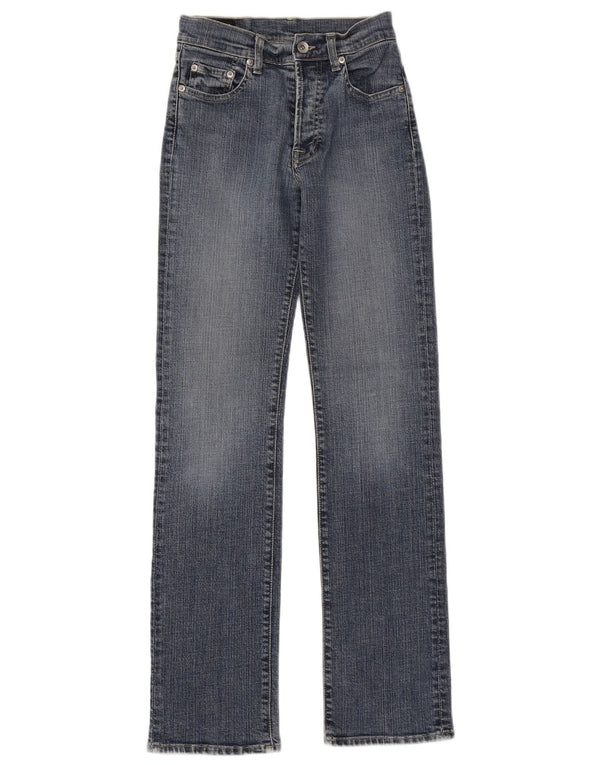 Jeans dritti da donna PEPE Jeans UK 8 piccoli W26 L31 cotone blu