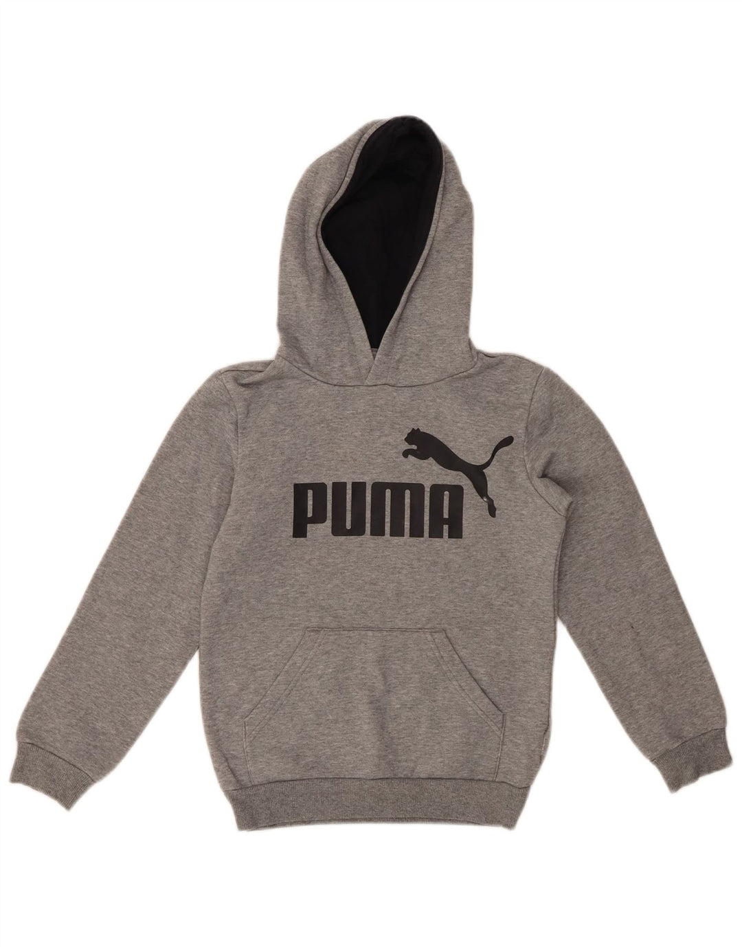 Felpa con cappuccio grafica PUMA da bambino 9-10 anni grigia