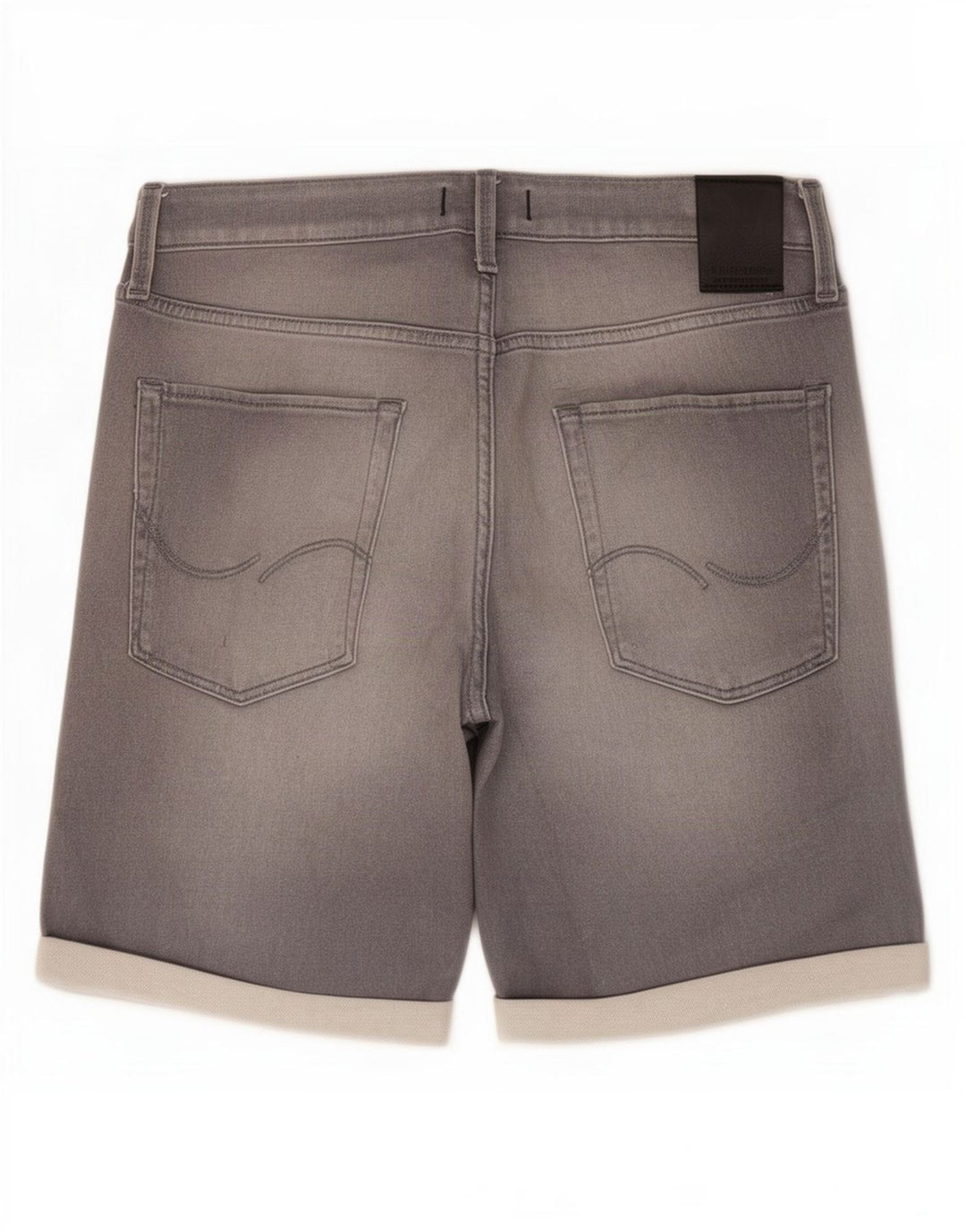 Pantaloncini di jeans da uomo Jack & Jones medi W34 cotone grigio