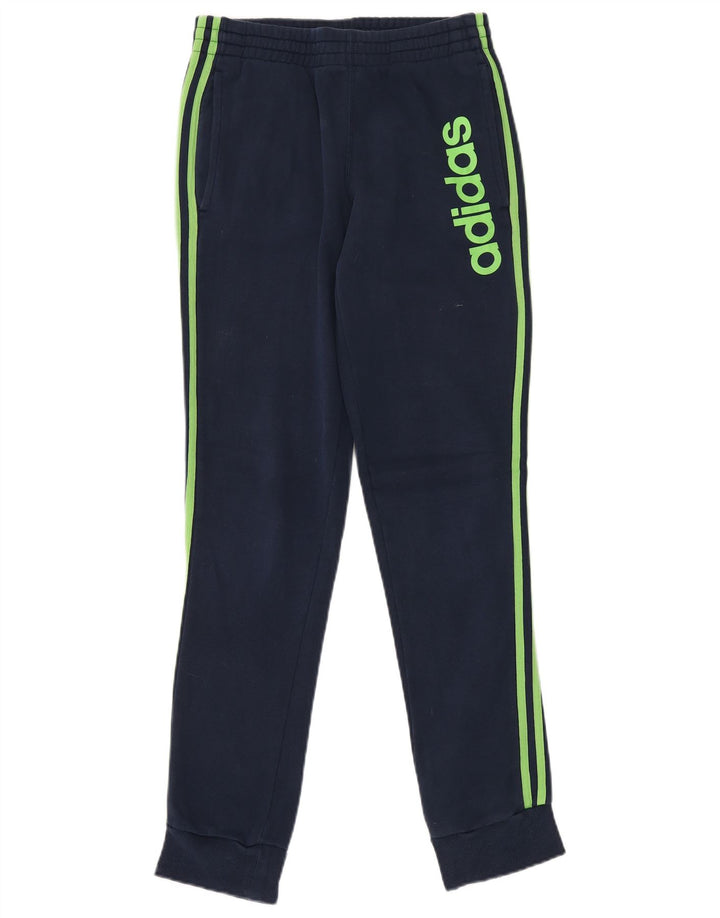 Pantaloni da tuta con grafica ADIDAS da uomo Joggers piccoli in cotone blu navy