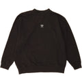 ADIDAS Womens Oversized Sweatshirt Jumper UK 4 XS Black Cotton Vintage Adidas and Second-Hand Adidas from Messina Hembry 