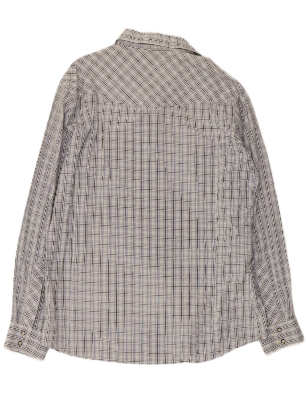 Camicia da uomo Marlboro Classics 2XL in cotone a quadri blu
