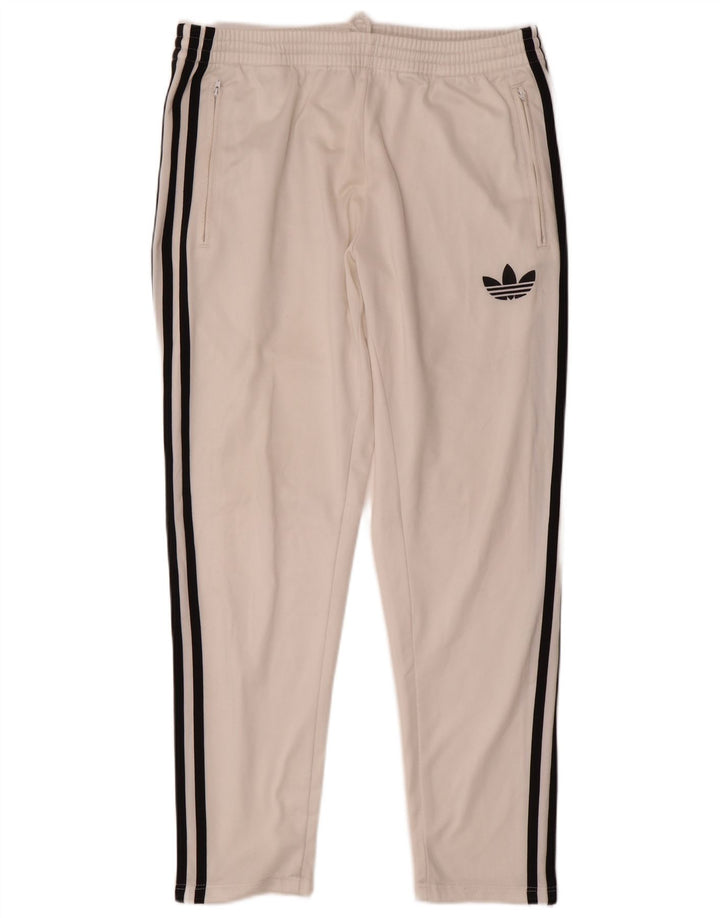 Pantaloni da tuta da uomo ADIDAS piccoli in poliestere bianco