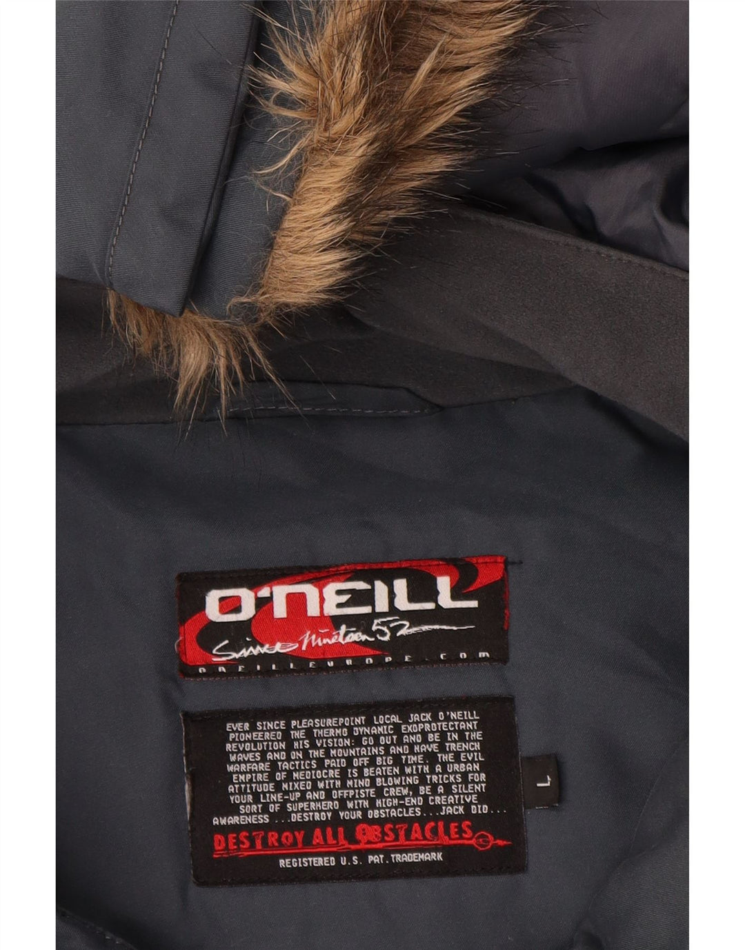 Giubbotto bomber con cappuccio da uomo O'Neill UK 40 Large in poliestere blu navy